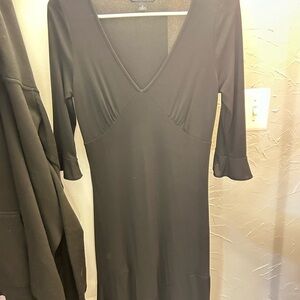 Classic Black Dress with 3/4 length sleeves